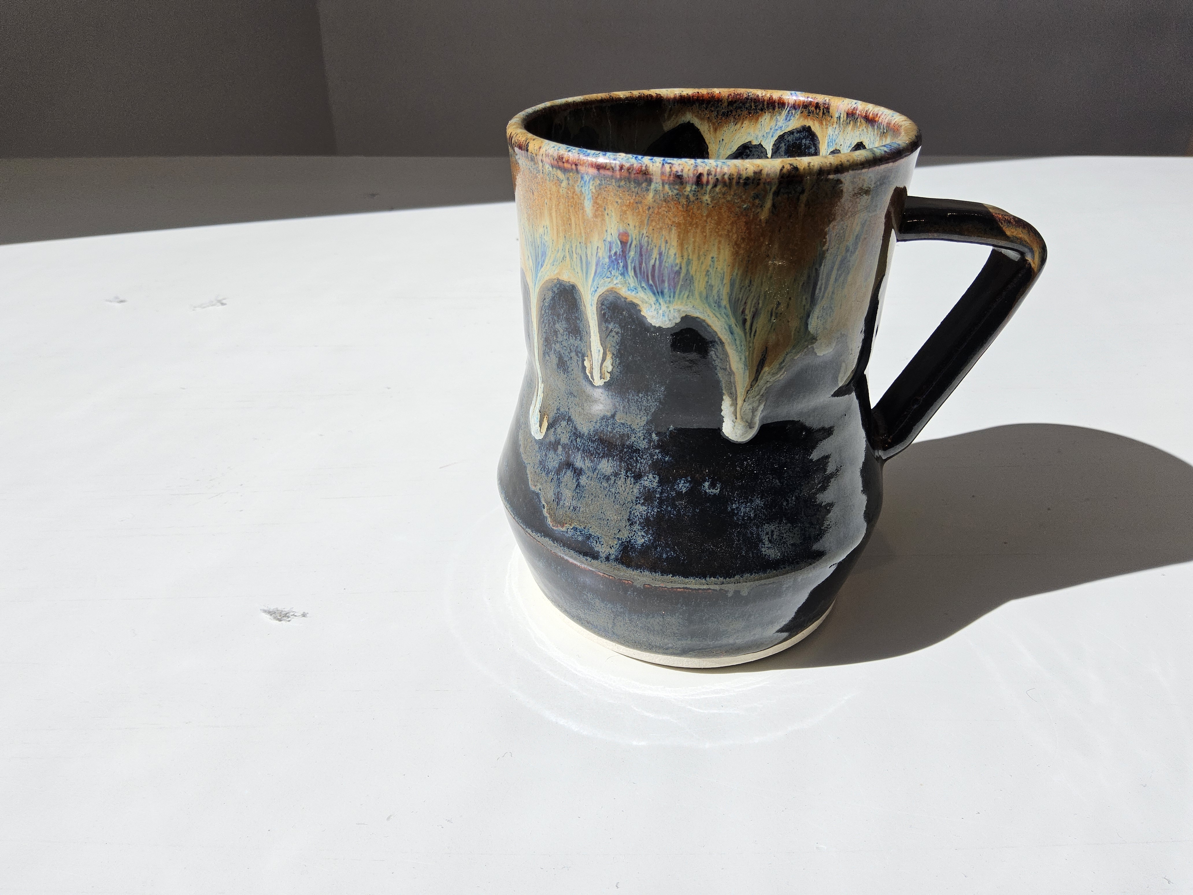 Fire on the Mount Tall Angle Mug
